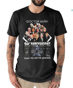 Official Doctor Who 60th Anniversary 1963 2023 Memories shirt