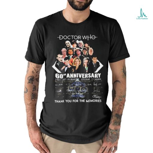 Official Doctor Who 60th Anniversary 1963 2023 Memories shirt