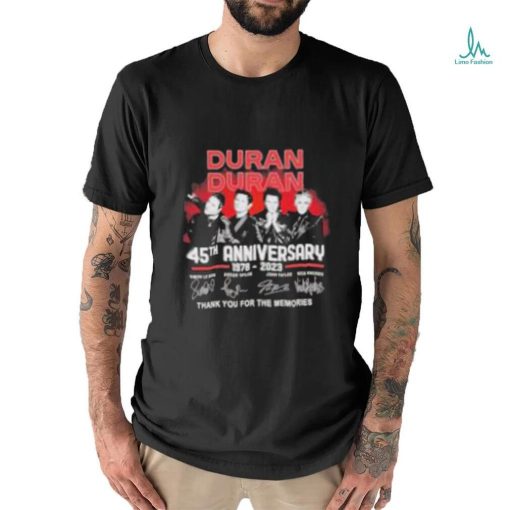 Official Duran Duran 45th Anniversary 1978 – 2023 Thank You For The Memories T Shirt