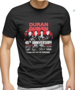 Official Duran Duran 45th Anniversary 1978 – 2023 Thank You For The Memories T Shirt