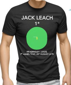 Official Jack Leach 1 Not Out Headingley 2019 shirt