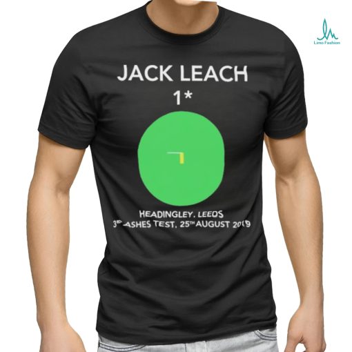 Official Jack Leach 1 Not Out Headingley 2019 shirt