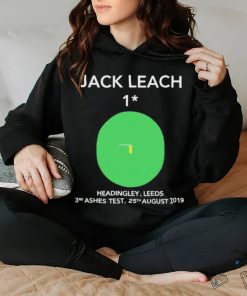 Official Jack Leach 1 Not Out Headingley 2019 shirt