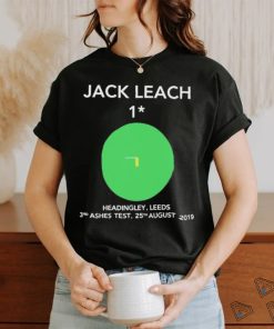 Official Jack Leach 1 Not Out Headingley 2019 shirt