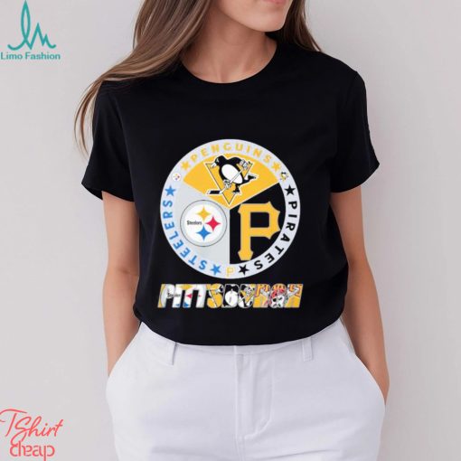 Official Logo Pittsburgh Steelers Penguins Pirates City Champions shirt