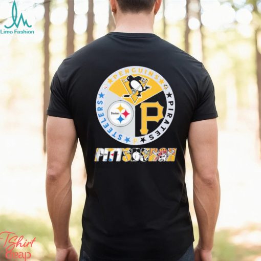 Official Logo Pittsburgh Steelers Penguins Pirates City Champions shirt