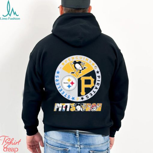 Official Logo Pittsburgh Steelers Penguins Pirates City Champions shirt