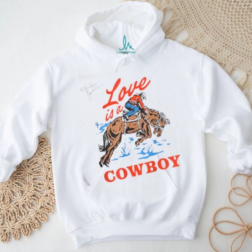 Official Love Is A Cowboy Tee Gift Love T Shirt