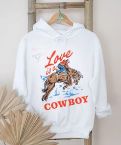 Official Love Is A Cowboy Tee Gift Love T Shirt