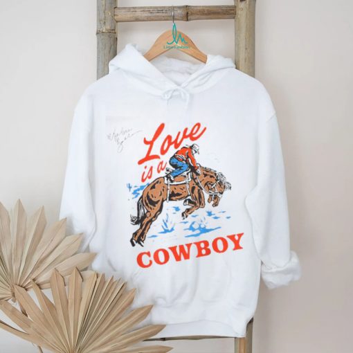 Official Love Is A Cowboy Tee Gift Love T Shirt