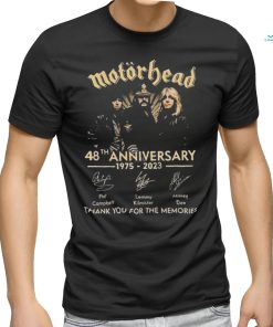 Official Motorhead 48th anniversary 1975 2023 thank you for the memories signatures Shirt