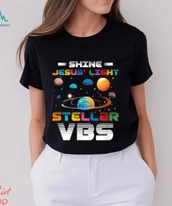 Official Stellar Bible School VBS Shine Jesus Light Christian T Shirt