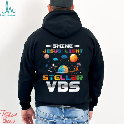 Official Stellar Bible School VBS Shine Jesus Light Christian T Shirt