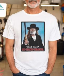 Official Willie nelson red headed stranger photo design T shirt