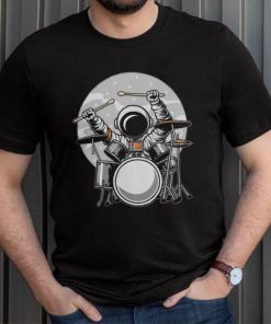 Official drumming astronaut space drummer musician rock band Shirt