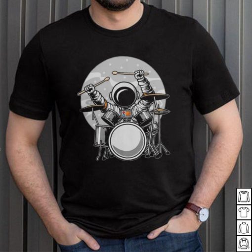 Official drumming astronaut space drummer musician rock band Shirt