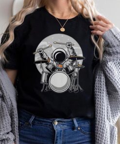 Official drumming astronaut space drummer musician rock band Shirt