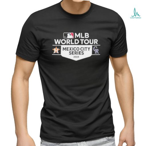 Official houston Astros And Colorado Rockies 2023 Mlb World Tour Mexico City Series Shirt