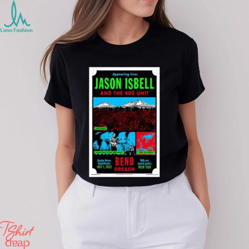 Official jason Isbell Bend, OR Event Tour 2023 Poster Shirt