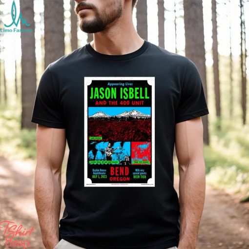 Official jason Isbell Bend, OR Event Tour 2023 Poster Shirt