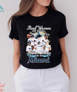 Official real Women Love Baseball Smart Women Love The Miami Marlins Shirt