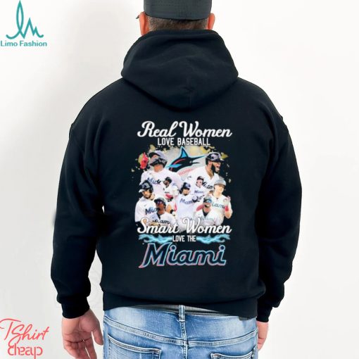 Official real Women Love Baseball Smart Women Love The Miami Marlins Shirt