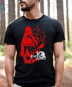 Official rwby 10th anniversary shirt