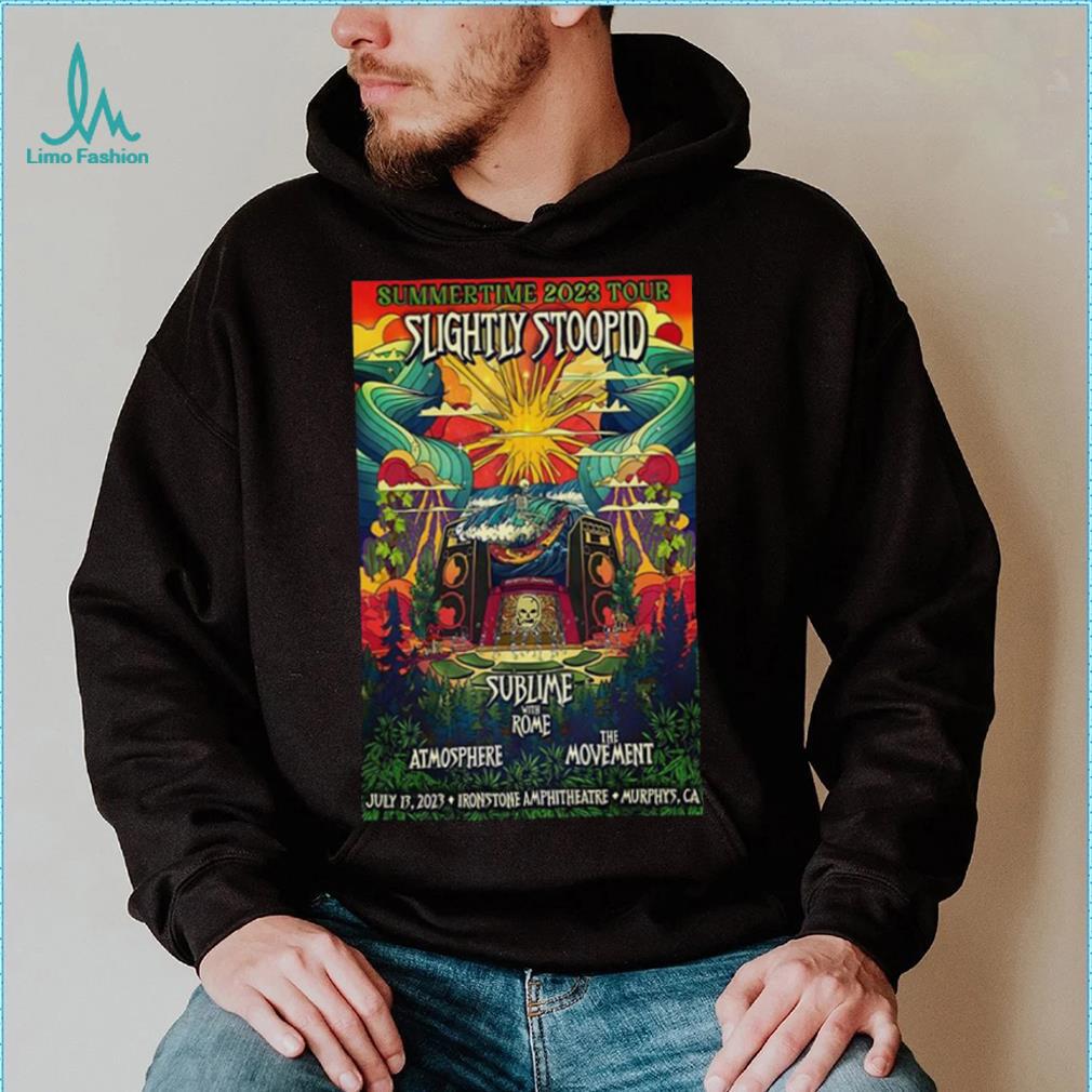 Official slightly Stoopid Summer Time 2023 Poster Tee Shirt Limotees