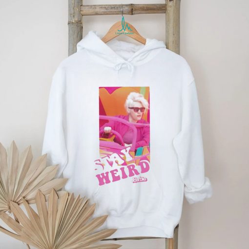 Official stay weird Barbie the movie photo t shirt