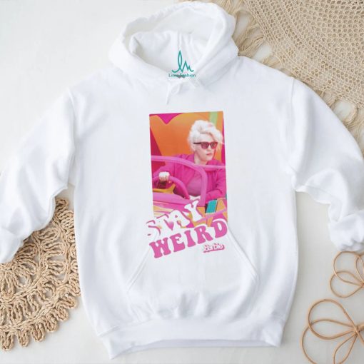 Official stay weird Barbie the movie photo t shirt