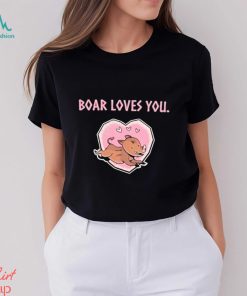 Official valheim Merch Boar Loves You Shirt shirt