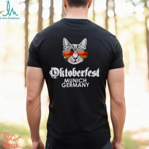 Oktoberfest Cat Munich Germany flag shirt