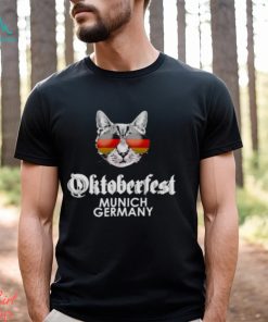 Oktoberfest Cat Munich Germany flag shirt