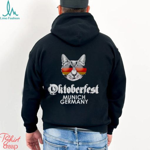 Oktoberfest Cat Munich Germany flag shirt