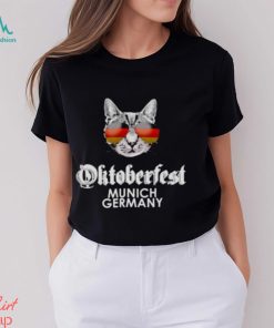 Oktoberfest Cat Munich Germany flag shirt