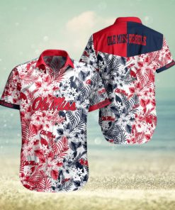 Ole Miss Rebels Tropical Style Hawaiian Shirt