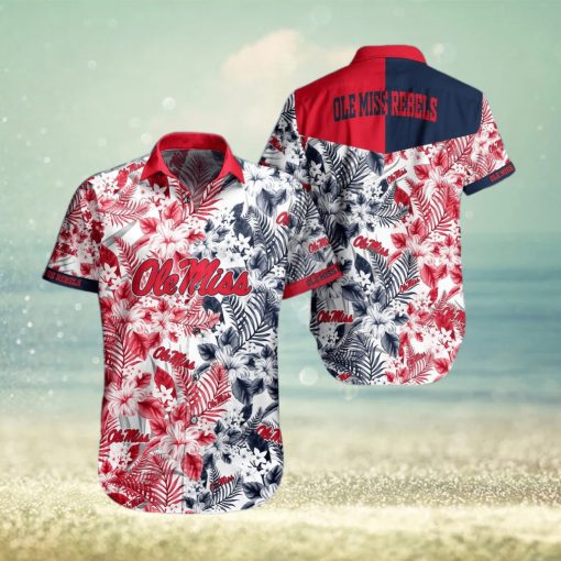 Ole Miss Rebels Tropical Style Hawaiian Shirt