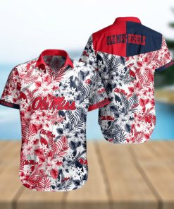 Ole Miss Rebels Tropical Style Hawaiian Shirt