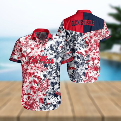 Ole Miss Rebels Tropical Style Hawaiian Shirt