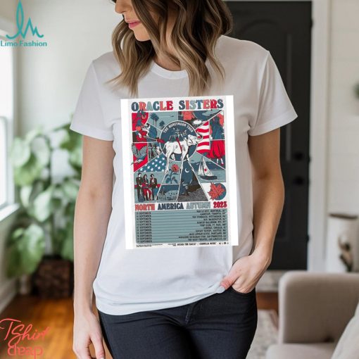 Oracle sisters north America tour september 2023 art poster design t shirt