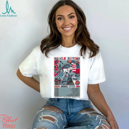 Oracle sisters north America tour september 2023 art poster design t shirt