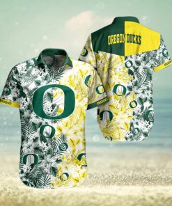 Oregon Ducks Tropical Style Hawaiian Shirt And Shorts For Fans hawaiin shirt