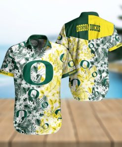 Oregon Ducks Tropical Style Hawaiian Shirt And Shorts For Fans hawaiin shirt