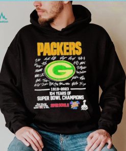 Original Green Bay Packers 1919 2023 104 Years Of Super Bowl Champions  Signatures Shirt - Limotees