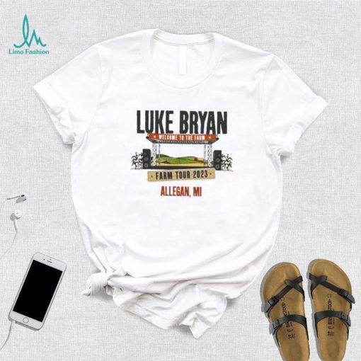 Original Luke Bryan Farm Tour 2023 Allegan, Mi Shirt