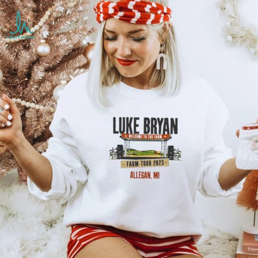 Original Luke Bryan Farm Tour 2023 Allegan, Mi Shirt