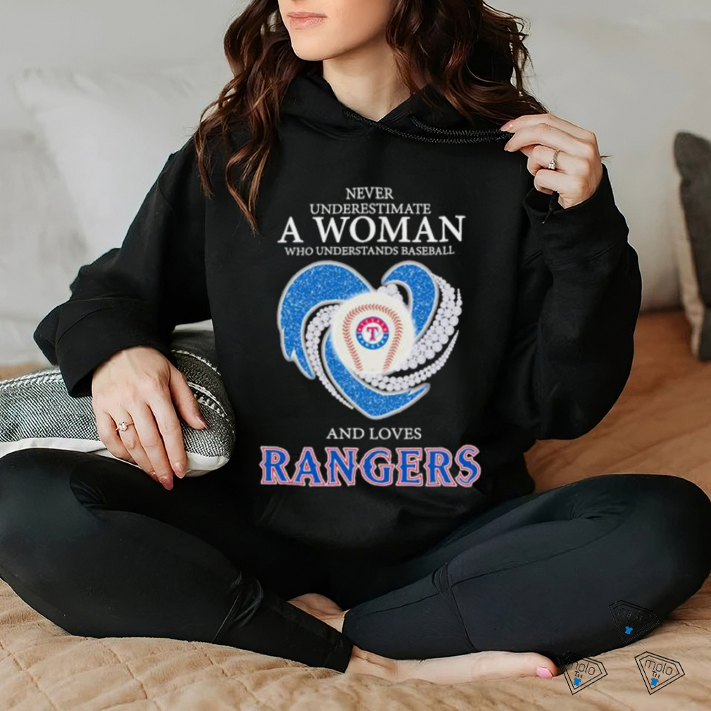 Original Never Underestimate a Woman who understands Baseball and loves Texas  Rangers Shirt - Limotees