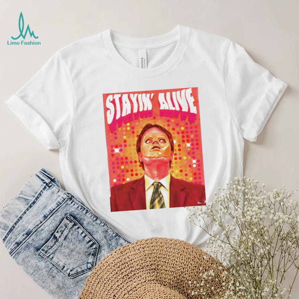 Original schrute Cpr Stayin Alive 2023 shirt - Limotees