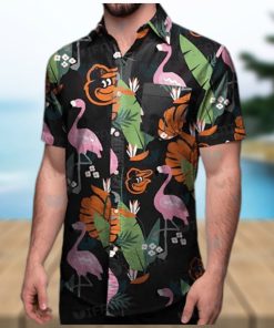 Orioles And Flamingo Hawaiian Shirt