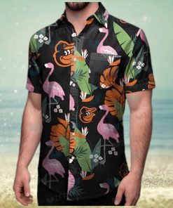 Orioles And Flamingo Hawaiian Shirt